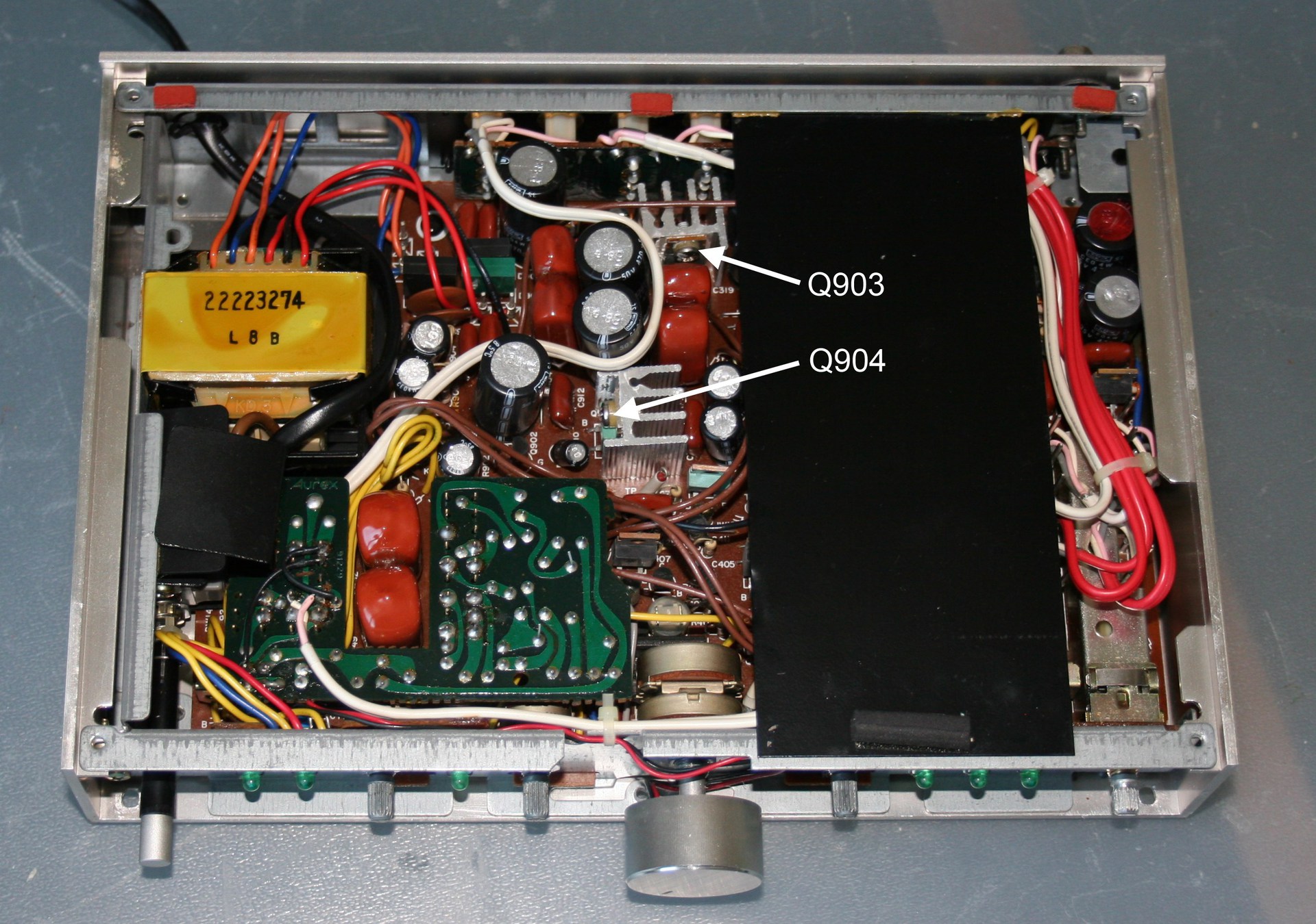 Toshiba Aurex SY C15 Preamplifier Naked Inside PCB Voltage