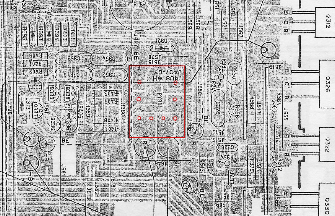 Yamaha AX900 PCB layout speaker protection relay pinout ax900