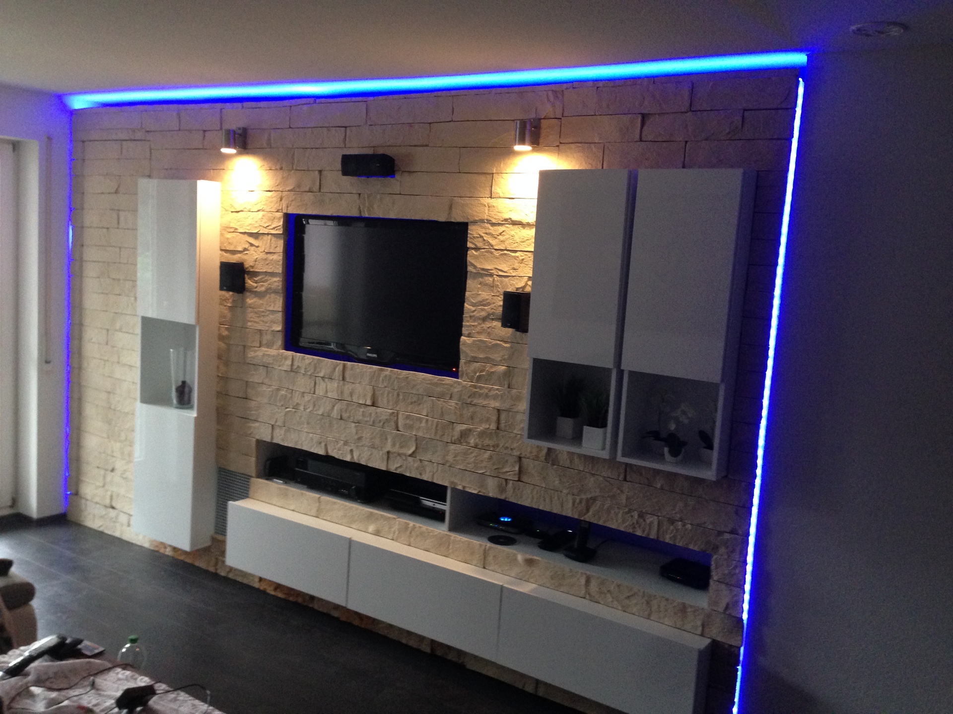 Wohnzimmer tv wand selber bauen – dumss.com