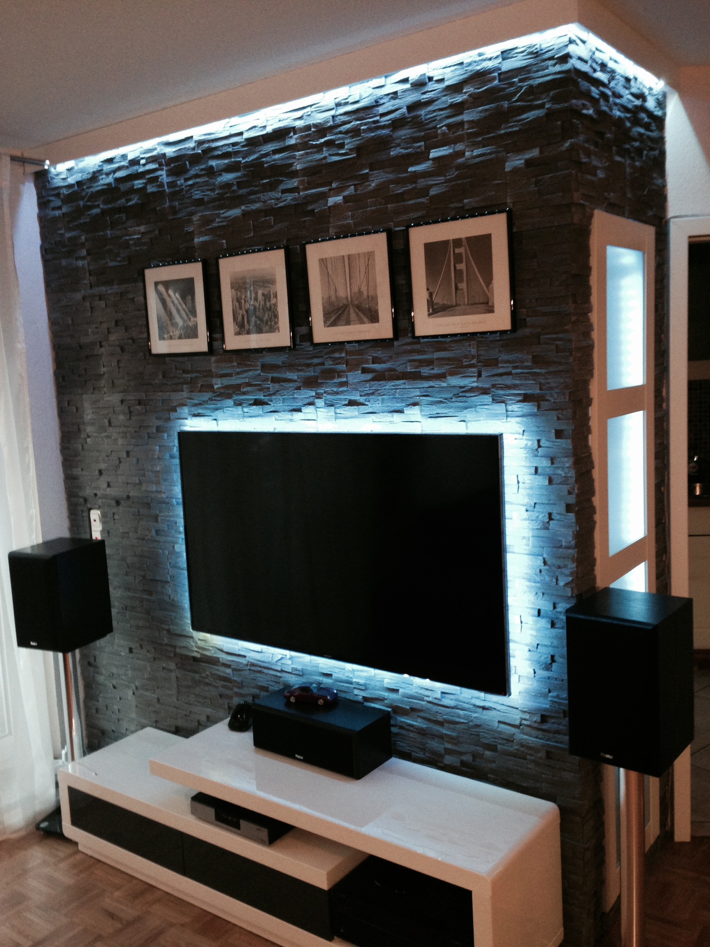 Bilder eurer steinwände / kiesbetten, racks, gehäuse hifi forum ...