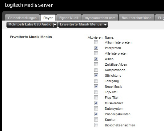 logitech media server videos