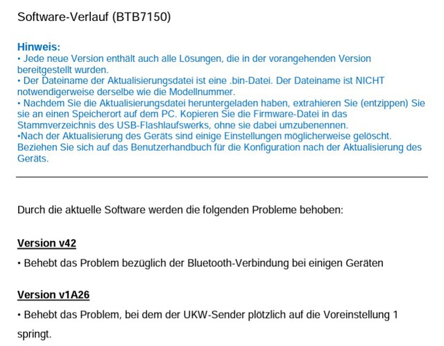 Firmware Philips BTB7150