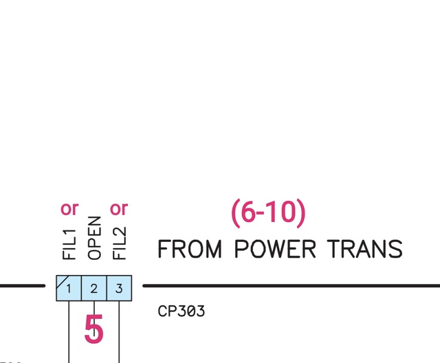 10 10 FRONT & POWER SW UNIT CP303