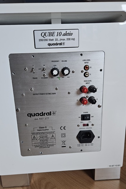 Quadral Qube 10 Subwoofer