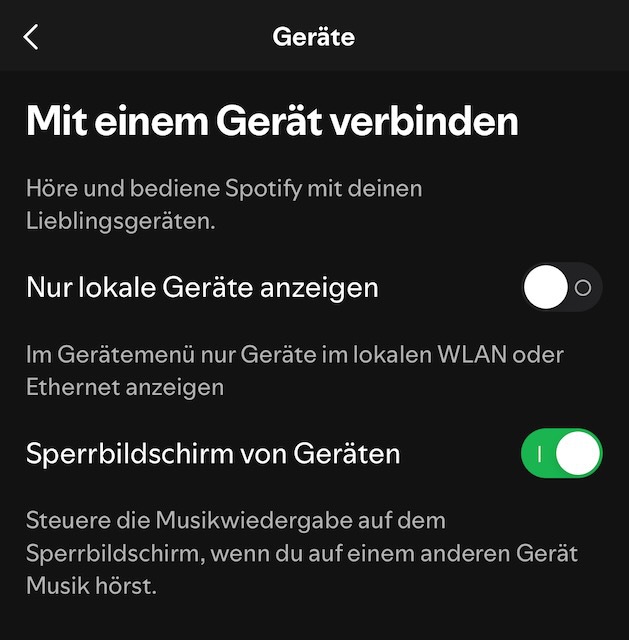 Screenshot Spotify Client IOS