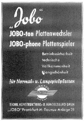 Jobo Werbung