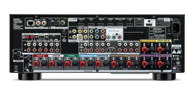 Denon AVR X4000 Rear