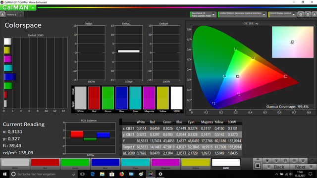 LG E7 prof ootb color