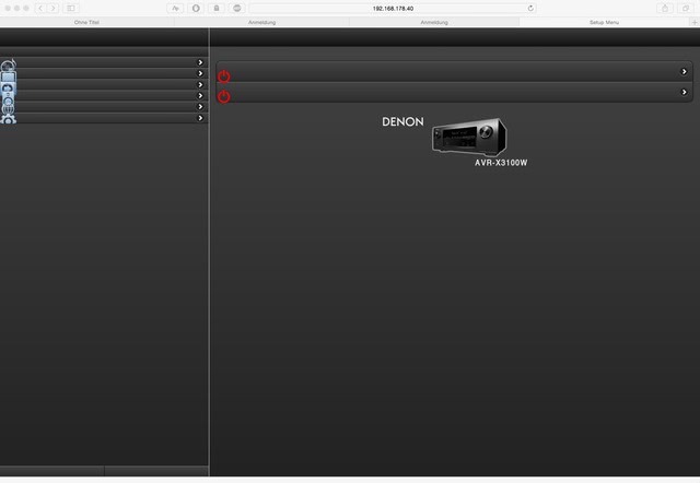 Denon Menü Kopie