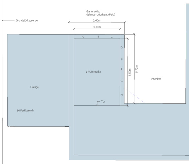 Grundriss Multimedia-Raum