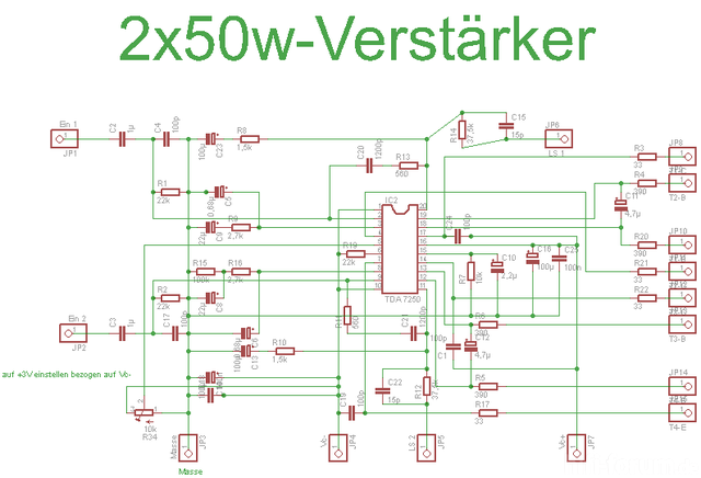 Endstufe ohne ruhestromeinstellung, Elektronik - HIFI-FORUM