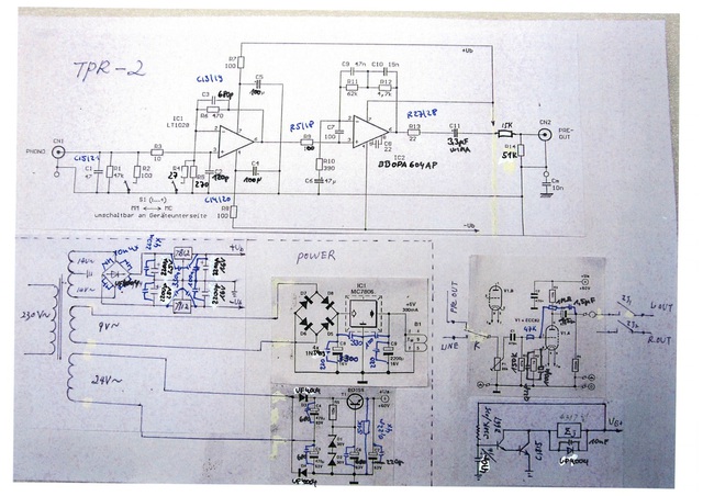 Schaltplan Phono