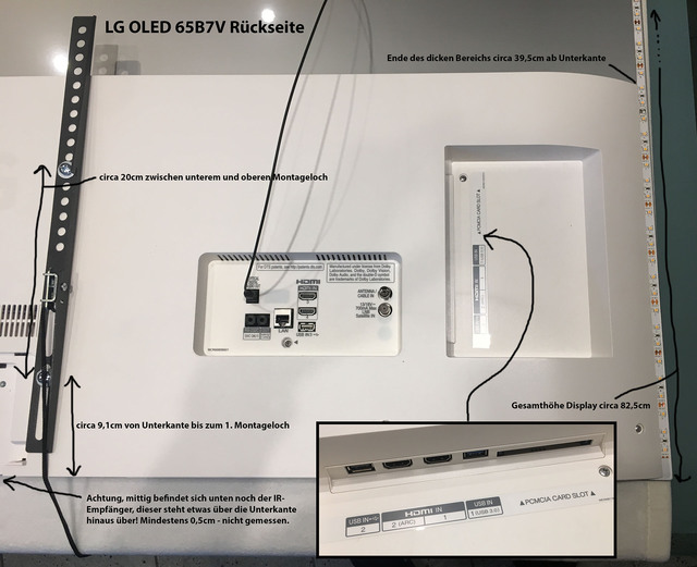 Rückseite LG OLED65B7V