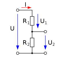 220px Einfacher Unbelasteter Spannungsteiler Svg