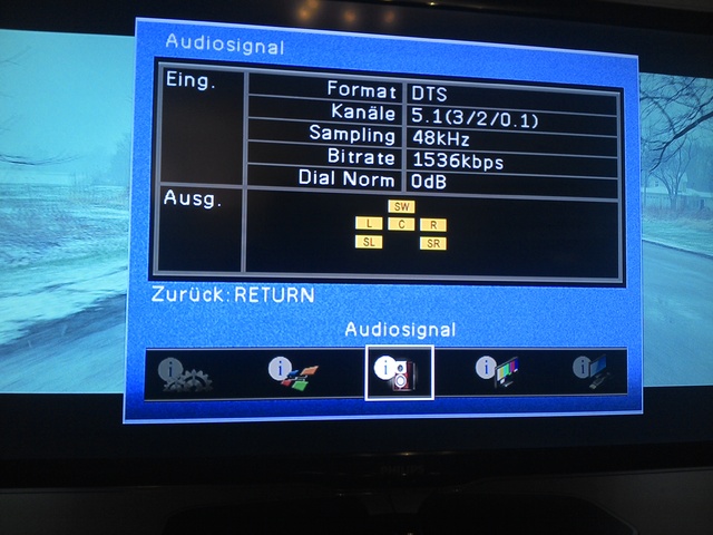 Raspberry Pi Bei DTS-HD Tonspur