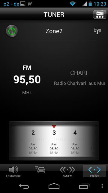 Zone 2 Beispiel Radio Android App