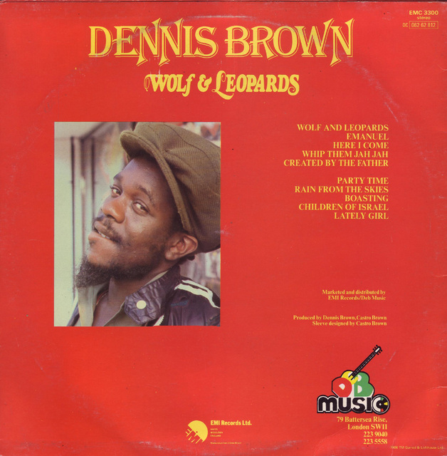 Dennis Brown - Wolf &Leopards - back