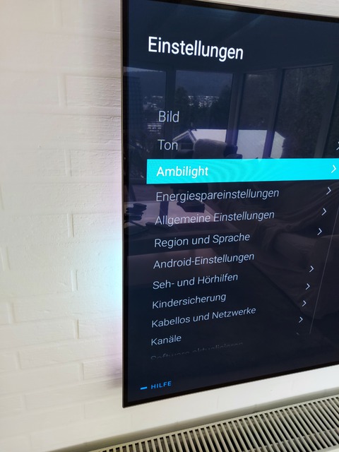 Menü Scrollbalken OLED