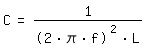 Schwingkreisformel nach C aufgelst