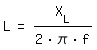 Trafo L-Messung - Formel L aus X(L)