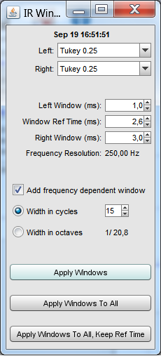 REW IR Window