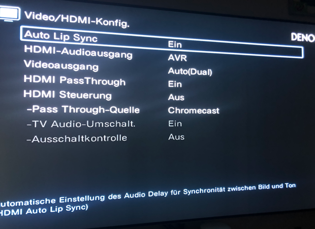 HDMI Einstellungen