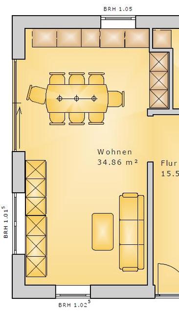 Wohnzimmerplanung