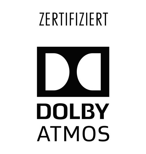 Logo Dolby Atmos zertifiziert