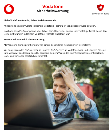 Vodafone Virenwarnung