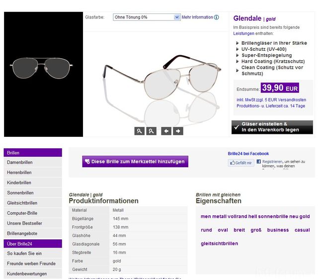 Brille Gro?