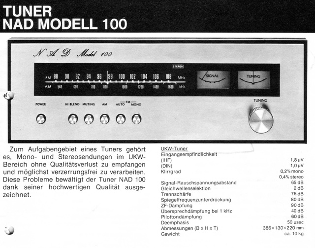 Nad Model 100 (Japan)