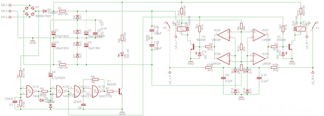 Schaltplan Schutzschaltung
