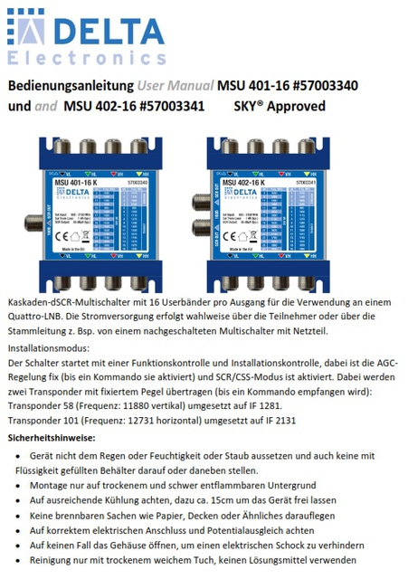 BDA MSU 401-16 K-S1