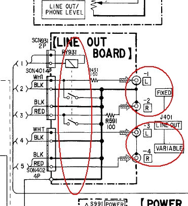 Line Out Board X55ES 2