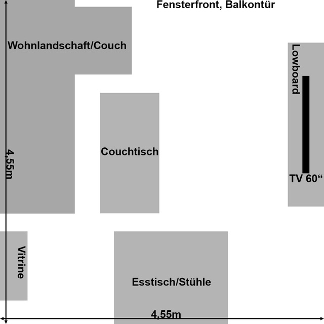 Wohnzimmerskizze