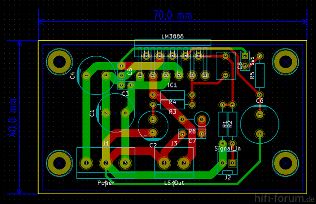 Lm3886tf схема усилителя