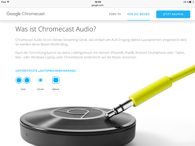 ChromeCast Audio