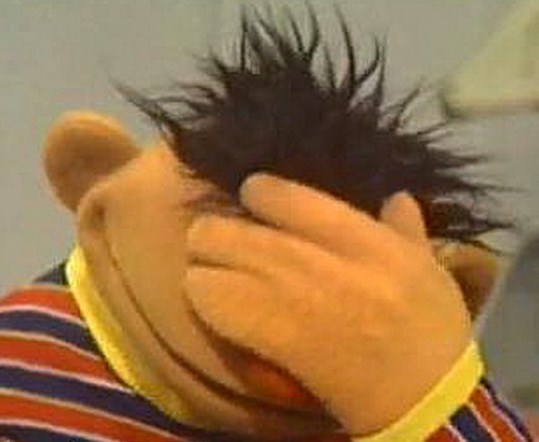 Facepalm Ernie