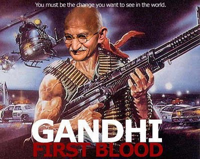 Gandhi rambo funny blood change