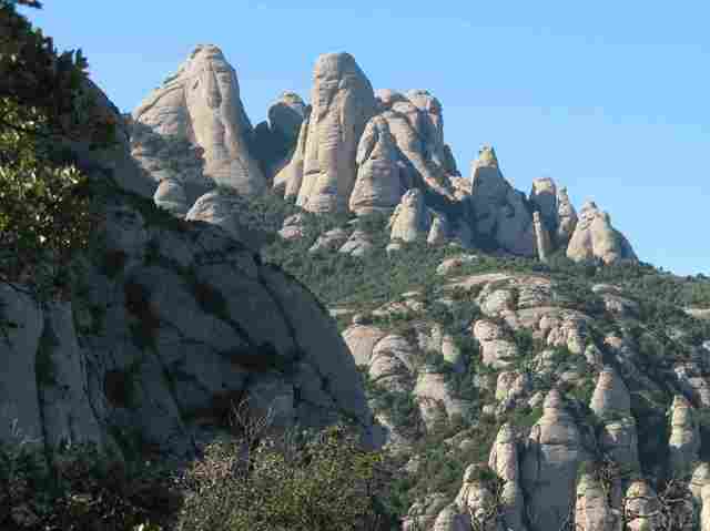 Spanien Katalonien Montserrat Info Berg Montserrat 2