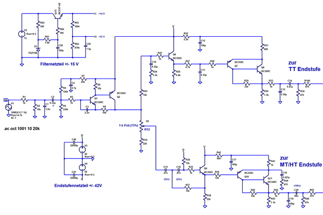 Entwurf 1 Schaltung Aktives Filter Und Stromversorgungen