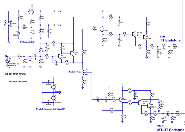 Entwurf_2 Schaltung aktives Filter und Stromversorgungen