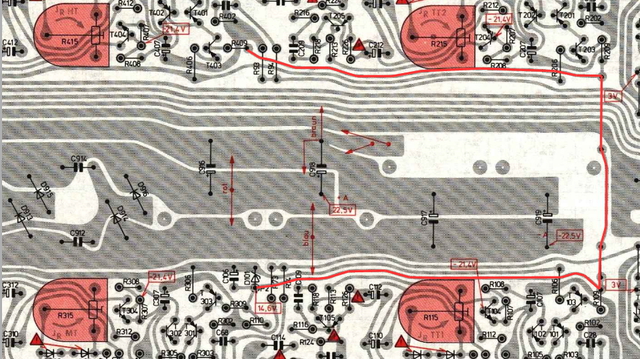 Leiterbahn 15V Versorgung fr Differenzverstrker TT1_TT2_HT