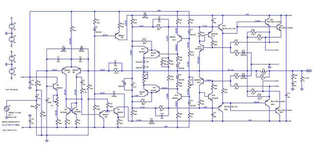 LTSpice Simulation SA-8800 Endstufe