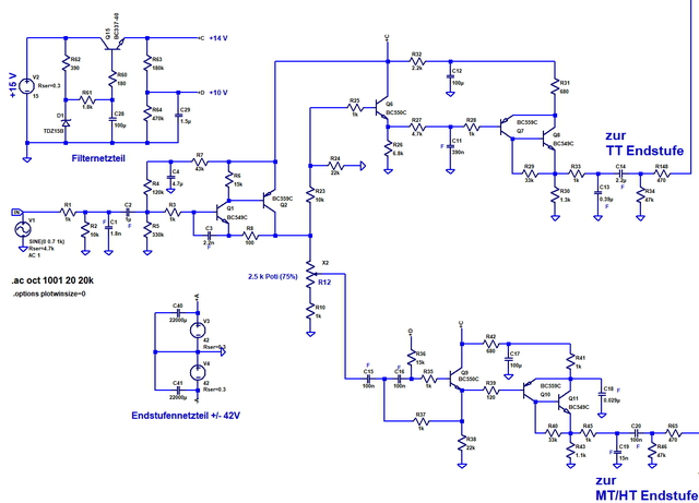 Schaltung Aktivfilter Entwurf 3