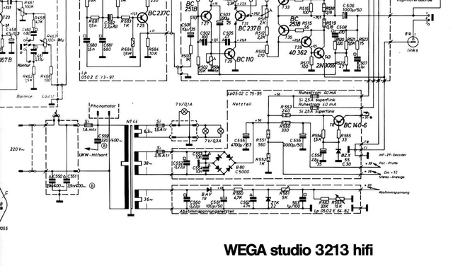 Wega 3213 Netzteil