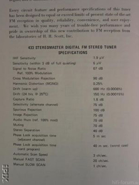 Datenblatt Scott 433 nixie Tuner