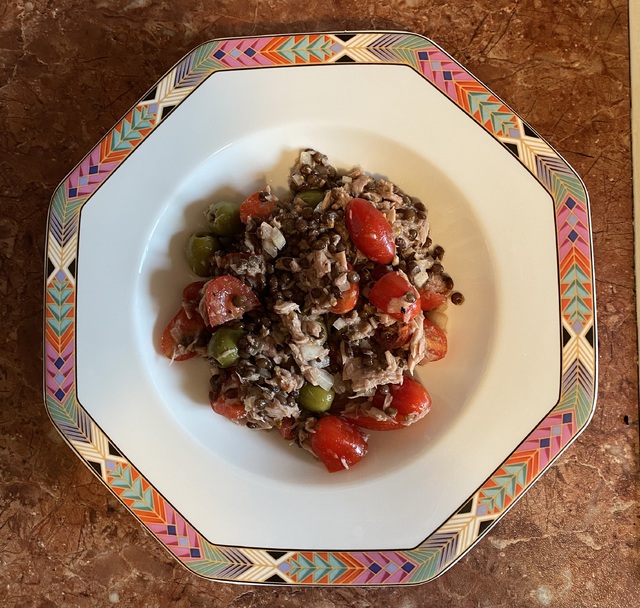 Linsen Tomaten Thunfischsalat