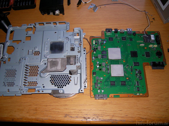 PS3 Mainboard mit Khlaufsatz