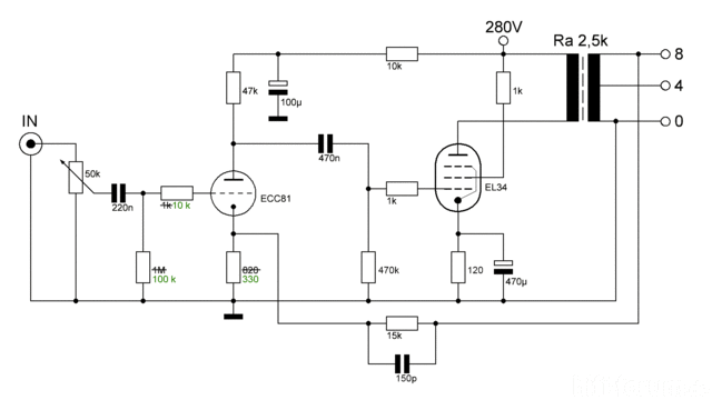 EL34 Schaltung
